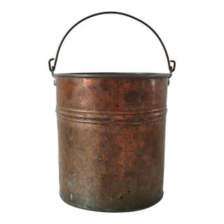 Antique Copper Pail / Bucket For Sale