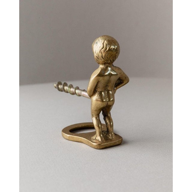Mid-Century Metal Bottle Opener Boy Figurine, Italy, 1960s For Sale - Image 6 of 13