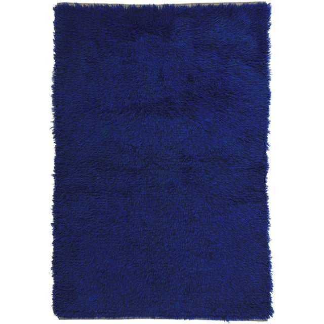 Vintage Swedish Rya Rug - 03'09 X 05'07 For Sale - Image 9 of 9