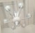 1970s Attributed to Venini White Murano Glass Chandelier For Sale In Dallas - Image 6 of 11