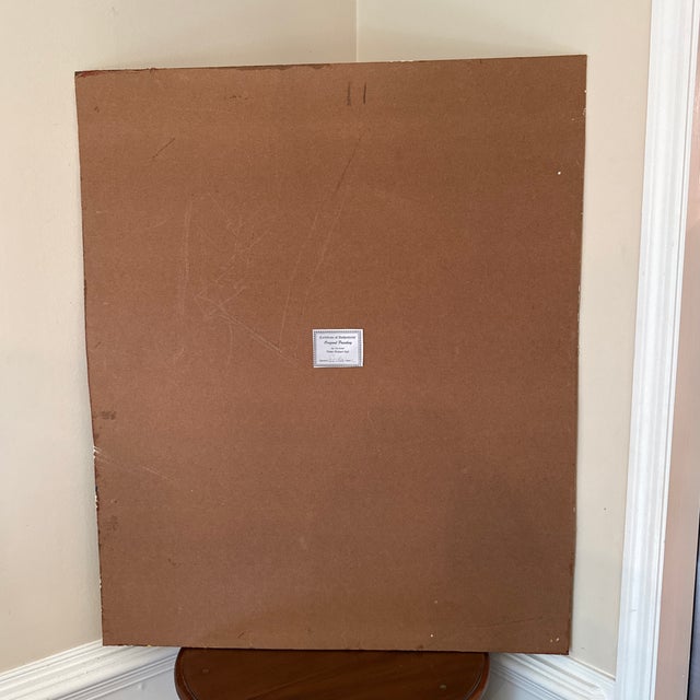 1970s Peter Keil Original Abstract Portrait Painting on Board For Sale - Image 9 of 9