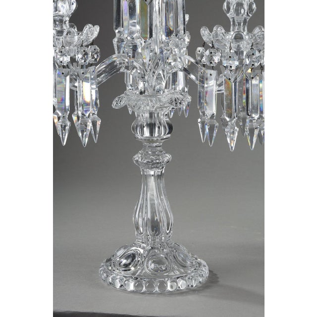 Baccarat Crystal Girandoles with Four Light Arms, 1900s, Set of 2 For Sale - Image 15 of 18