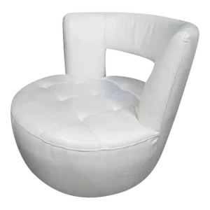 Carlo Perazzi Swiveling Leather Lounge Chair