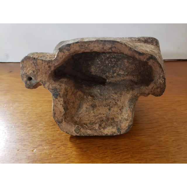 Late 19th Century Circa 1880 Chinese Earthenware Clay Musician Playing Guqin Figure Folk Sculpture (Qing Dynasty) For Sale - Image 5 of 6