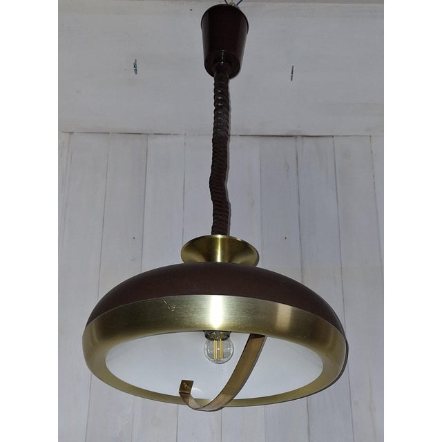 Vintage Ceiling Lamp from Gebrüder Leclaire & Schäfer, 1980s For Sale - Image 6 of 8