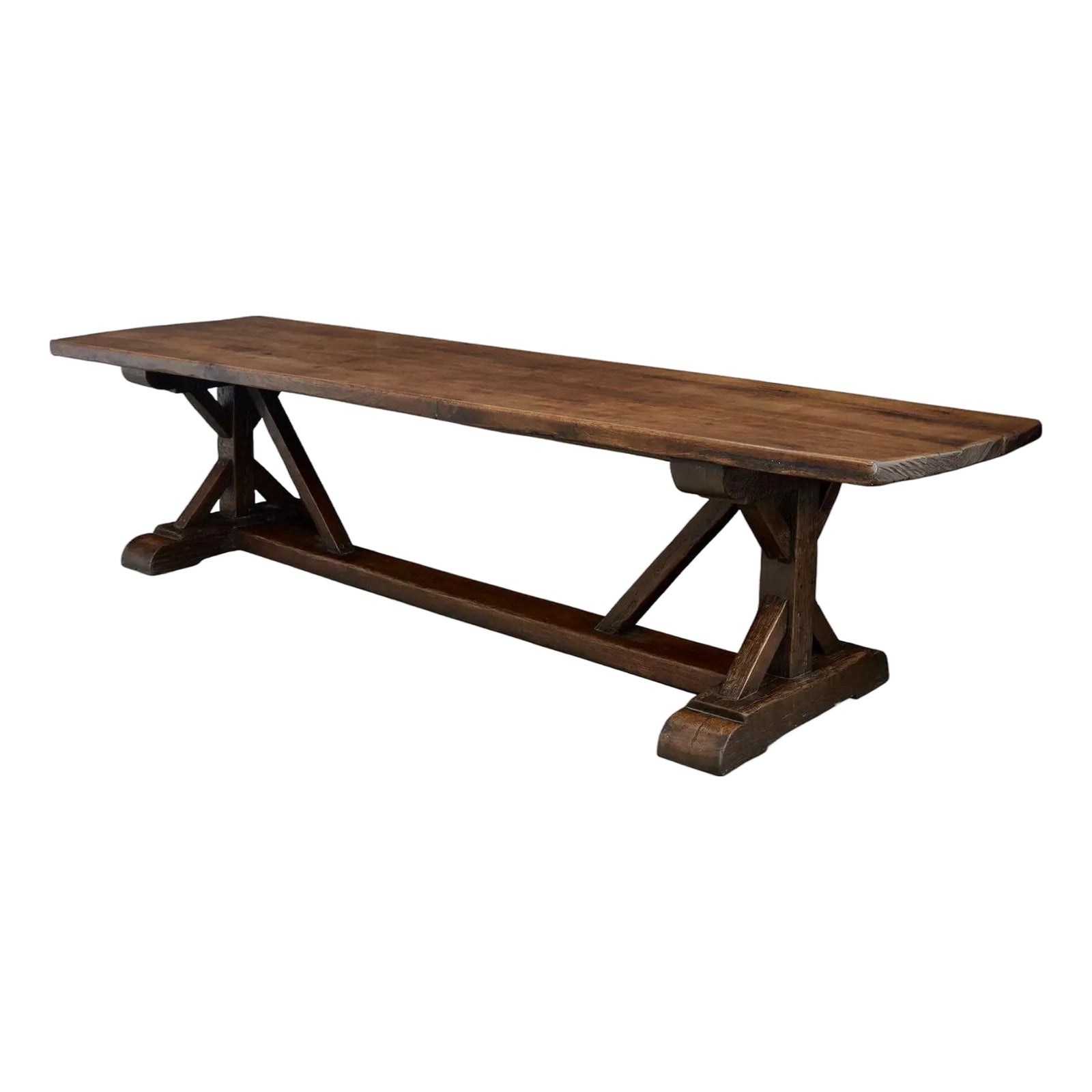18th Century French Monastery 10ft Large Refectory Table | Chairish