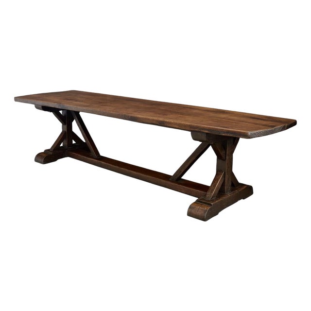 18th Century French Monastery 10ft Large Refectory Table For Sale