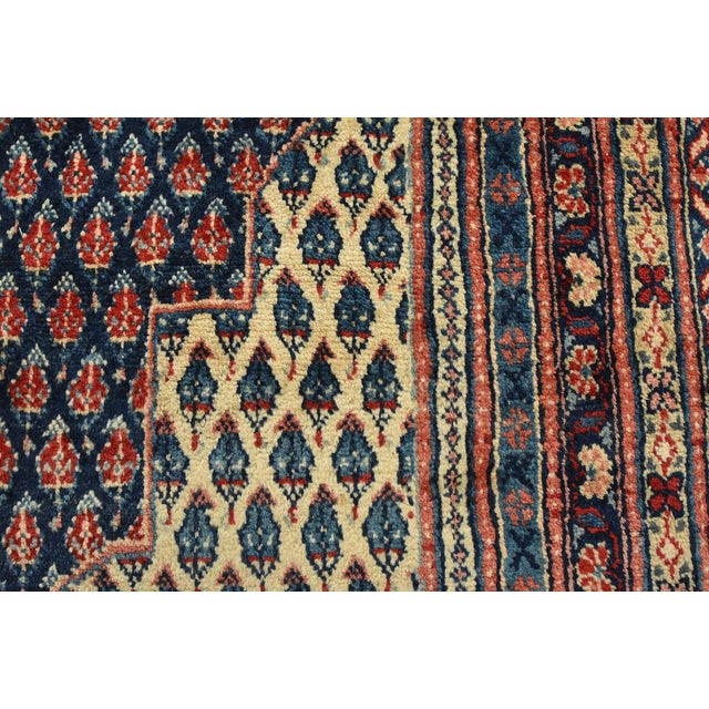 Mir Rug 10'6'' X 15'8'' Blue Wool Vintage Traditional Hand-Knotted Carpet For Sale - Image 10 of 15