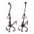Circa 1900 Antique Large Arts & Crafts Yellin School Wrought Iron Andirons- a Pair For Sale
