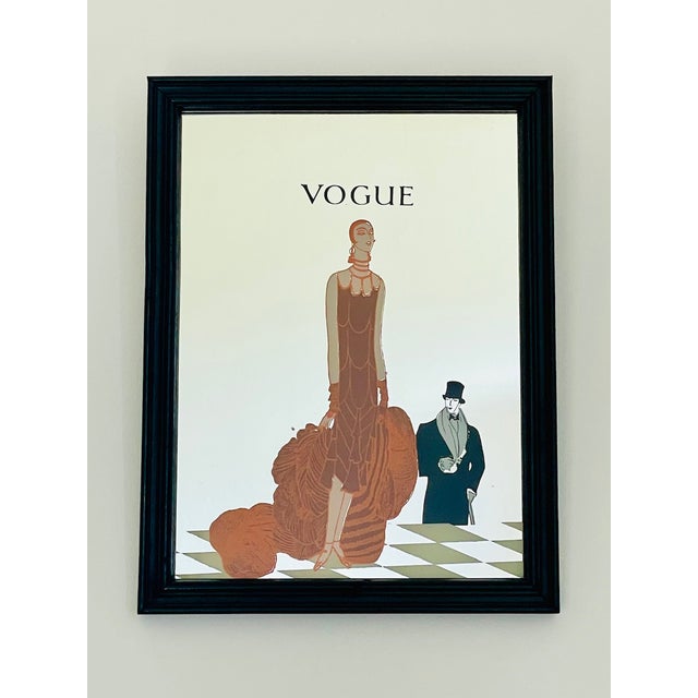 Vintage Art Deco Vogue Magazine Wall Mirror, 1960s For Sale - Image 15 of 15