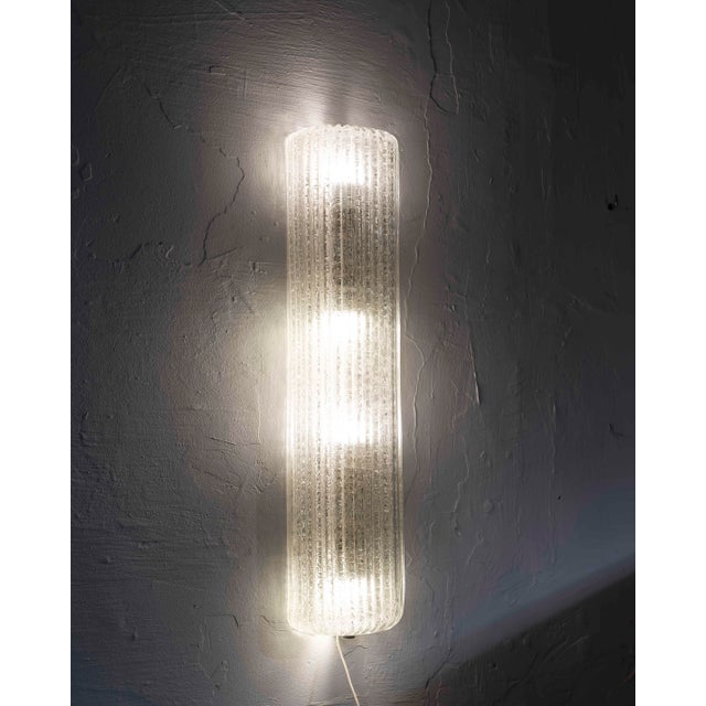 Silver Vintage Wall Sconce in Murano Glass, Italy, 1960s For Sale - Image 8 of 9