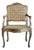 Antique French Carved Walnut Arm Chair For Sale
