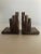 Brown 1930s Book Shaped Italian Marble Bookends - a Pair For Sale - Image 8 of 8
