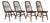 Vintage Virginia House Solid Oak Windsor-Style Dining Chairs – Set of 4 For Sale