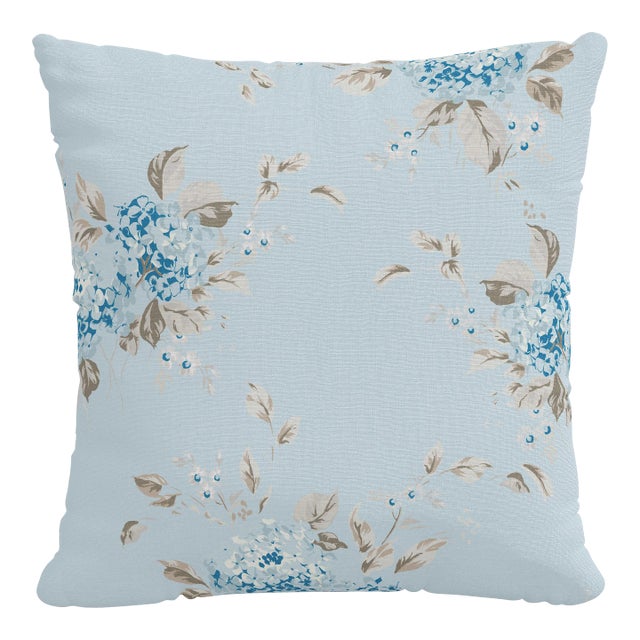 Rachel Ashwell x Cloth & Co 20" Decorative Pillow in Blue Berry Bloom For Sale
