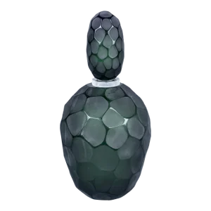 Ferro Battolo Dark Green Decorative Perfume Bottle - Medium