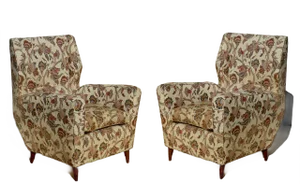 Set of Mid-Century Italian Armchairs by Melchiorre Bega, 1950s
