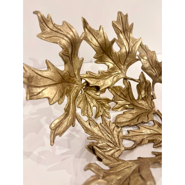 2020s John Richard Organic Modern Gold Leaves Bowl For Sale - Image 5 of 5