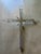Vintage Hand-Forged Wrought Iron Mission Cross Candle Sconce Spanish Colonial Wall Art Jan Barboglio Attr. For Sale - Image 9 of 9