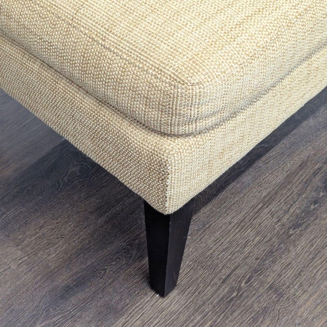 West Elm Lounge Chair in Tan Upholstery For Sale In San Francisco - Image 6 of 8