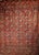 Vintage Turkmen Tekke in Allover Pattern in Red, Navy, Ivory, Yellow, Blue For Sale - Image 10 of 18