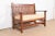 L. & J.G. Stickley, Inc. L. & J. G. Stickley Antique Mission Oak Arts & Crafts Open Arm Settee or Loveseat, Circa 1900 For Sale - Image 4 of 12