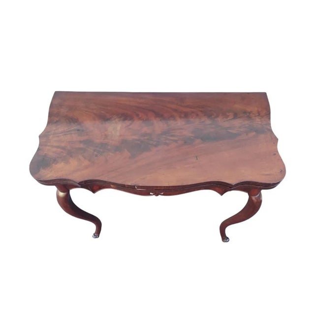 Antique Napoleon III French Console Game Table Circa 1860s For Sale - Image 4 of 12