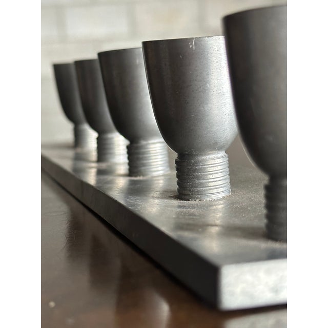 1930s 1930s Pewter Candelabra by Sylvia Stave for c.g. Hallberg For Sale - Image 5 of 8