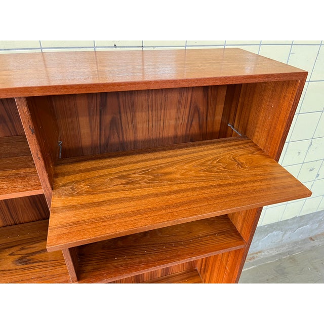 Brown Danish Bookcase in Teak, 1960s For Sale - Image 8 of 10