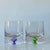 Vintage Krosno Handblown Bubble Base Rocks Glasses – Polish Glassware Purple & Green - Set of 2 For Sale - Image 4 of 8