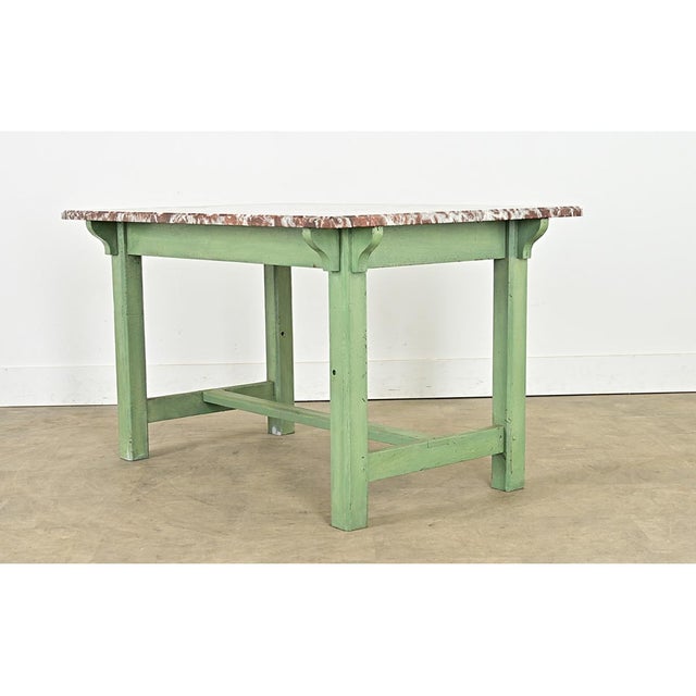 French 19th Century Marble-top Work Table For Sale - Image 16 of 16