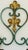 Italian Single 2 Bulb Tole Toleware Italian Gilt and Verdigris Sconce , Italy For Sale - Image 3 of 11