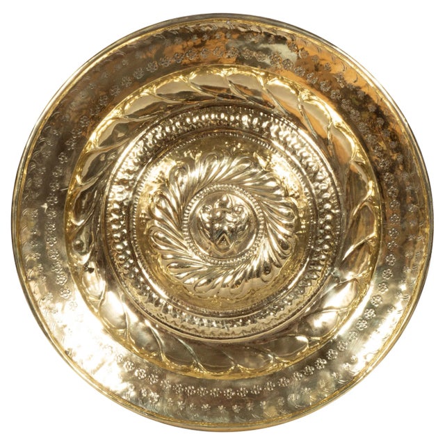 Flemish Brass Alms Plate For Sale - Image 9 of 9