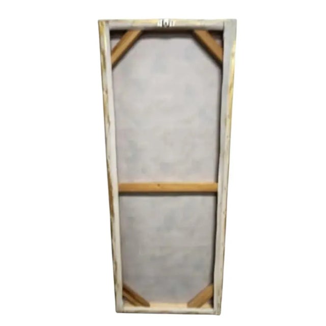 Gold Tall Contemporary Gold Textured Relief Painting – Metallic Abstract Wall Art For Sale - Image 8 of 8