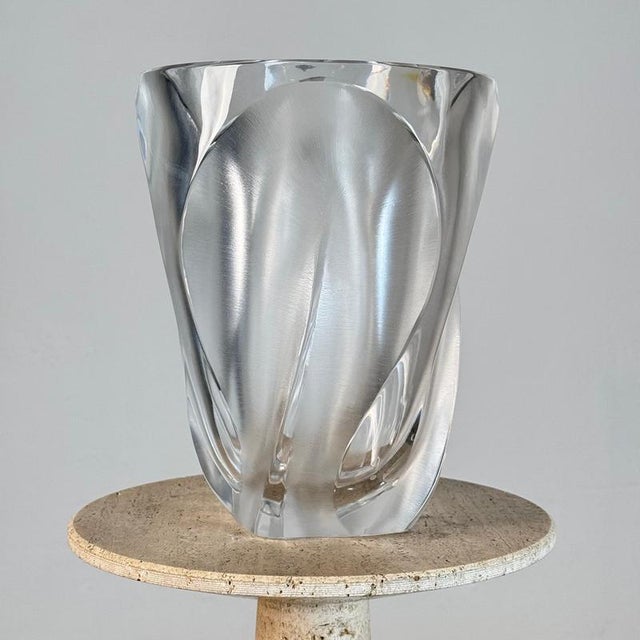 Flamme Crystal Vase from Lalique Paris, 1970s For Sale - Image 10 of 18
