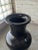 Glass 1980s Postmodern Black Glass Floor Urn For Sale - Image 7 of 9
