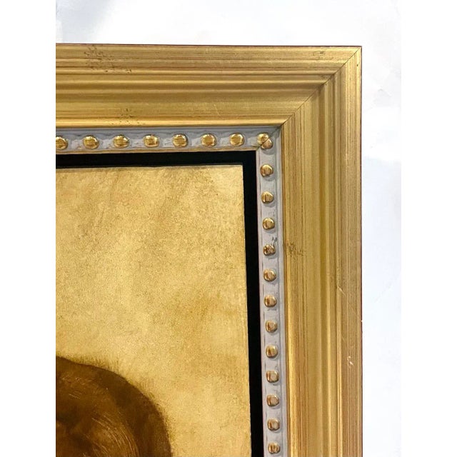 Late 20th Century Vintage Art Deco Recumbent Figure Painting For Sale - Image 5 of 7