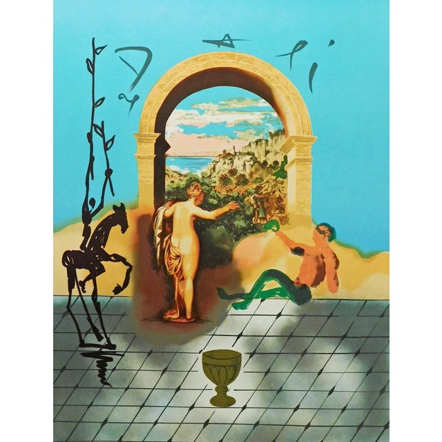 "Gateway to the New World" Five of Cups by Salvador Dali Hand signed by the artist "Gateway to the New World" - Five of...
