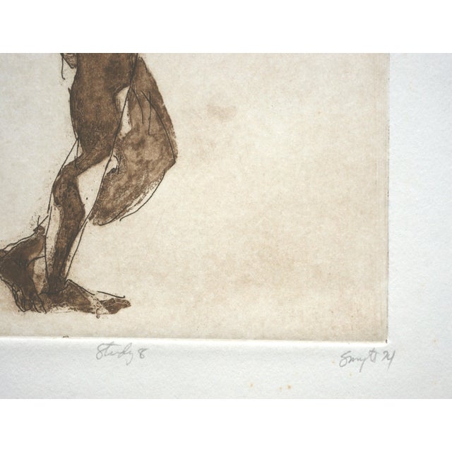 1970s "Study 8" Figurative Lithograph by Jim Smyth For Sale - Image 5 of 6