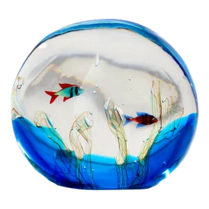 Licio Zantti Signed Murano Glass Fishbowl