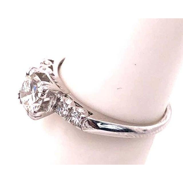 Platinum Diamond Engagement Ring 0.85 Total Diamond Weight, Size 6.25 For Sale In New York - Image 6 of 10