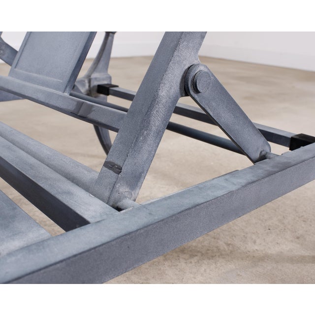 Pair of Neoclassical Greco-Roman Klismos Chaise Lounges For Sale - Image 10 of 18