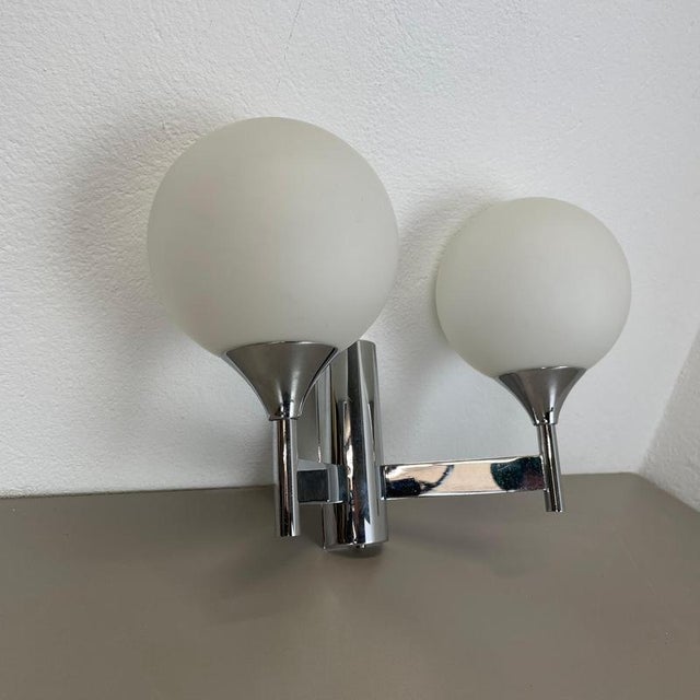 Chrome Tube Torch Wall Light attributed to Gaetano Sciolari, Italy, 1970s For Sale - Image 9 of 18