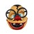 Large Vintage Carnival Clown Mask in Fiberglass, 1990s, in Good conditions. Designed 1990 to 1999