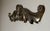 Brass 1970s Traditional Neoclassical Solid Brass Wall Accent Pediment For Sale - Image 8 of 11