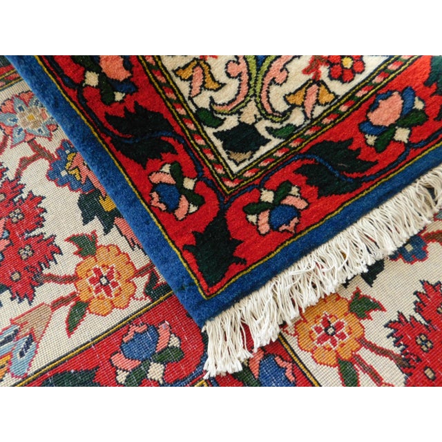1990s Vintage Persian Bakhtiar Rug of Garden Panel Style 10'7"x 14'6" For Sale - Image 12 of 13