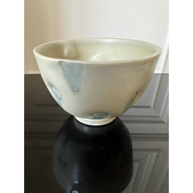 Vintage 1990’s Signed Hand Embossed Ceramic Bowl For Sale In Los Angeles - Image 6 of 12