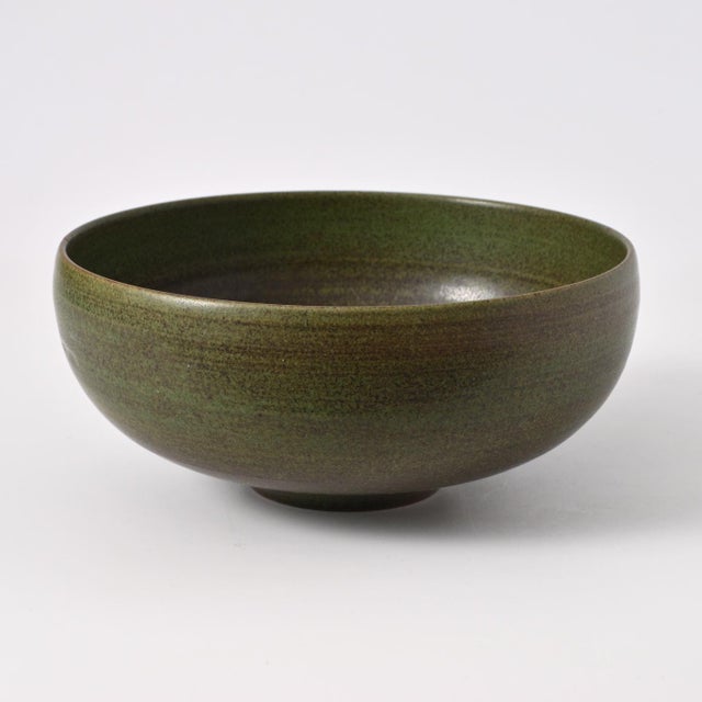 Green Green Studio Pottery Bowl by Antonio Lampecco, 1976 For Sale - Image 8 of 10