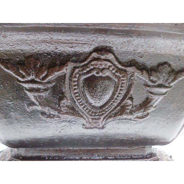 Antique Cast Iron Jardiniere, 1890s For Sale - Image 4 of 17