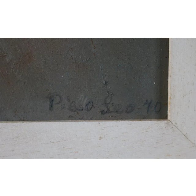 Piero Leo, Red Mushrooms, 1970s, Oil Painting, Framed For Sale - Image 11 of 13